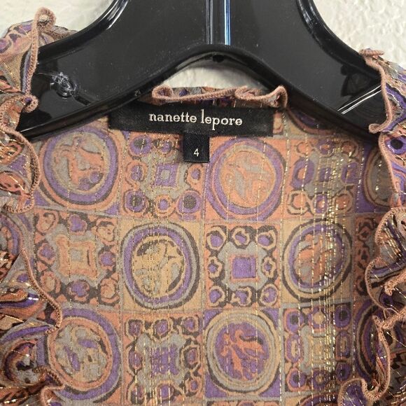 Nanette Lepore silk Blouse Top size 4 S - Picture 12 of 12